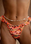 LATINA BIKINI BOTTOM - CORAL CATWALK - leopard bikini bottoms, latina bikini, one piece swimsuit, Leopard print Trousers, Latina bikini top, Bikini bottom, latina women bikini, sarong dress -  AIA SWIMWEAR