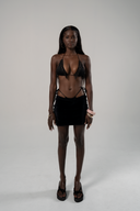 MINI SKORT - BLACK VELVET