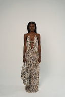 EL SOL MAXI DRESS - ZEBRA ROYALE