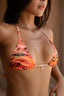 EDEN BIKINI TOP IN CORAL CATWALK